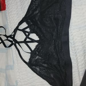 Torrid black lace bra